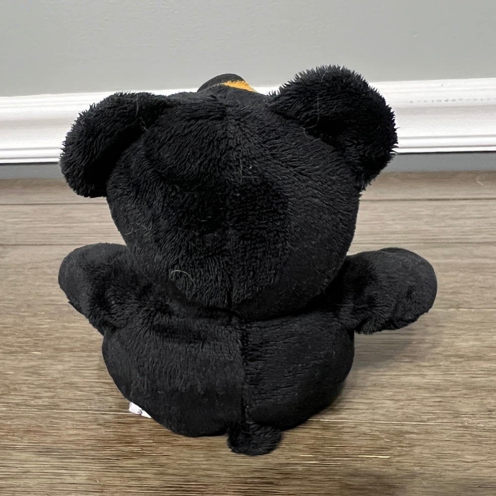 Tennessee Souvenir Plush Bear Black Beige Embroidered State Flag Souvies Toy - Picture 4 of 6